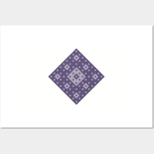 sierpinski diamond - deep purple Posters and Art